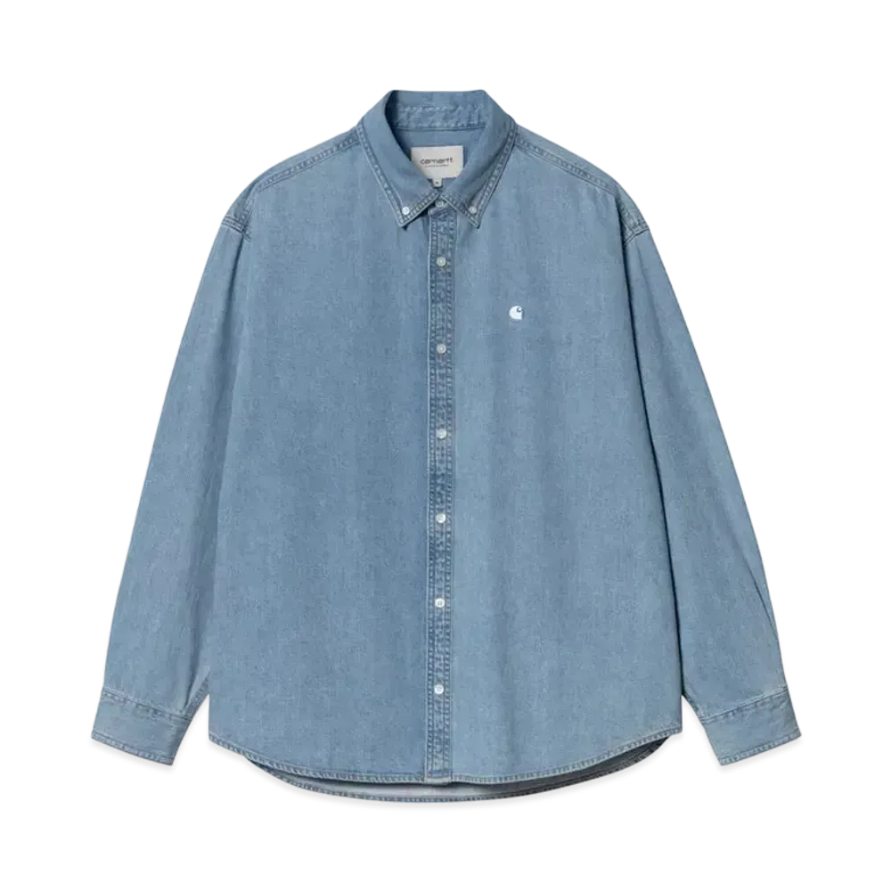 Carhartt WIP L/S Lucas Shirt "Blue(Bleached)"