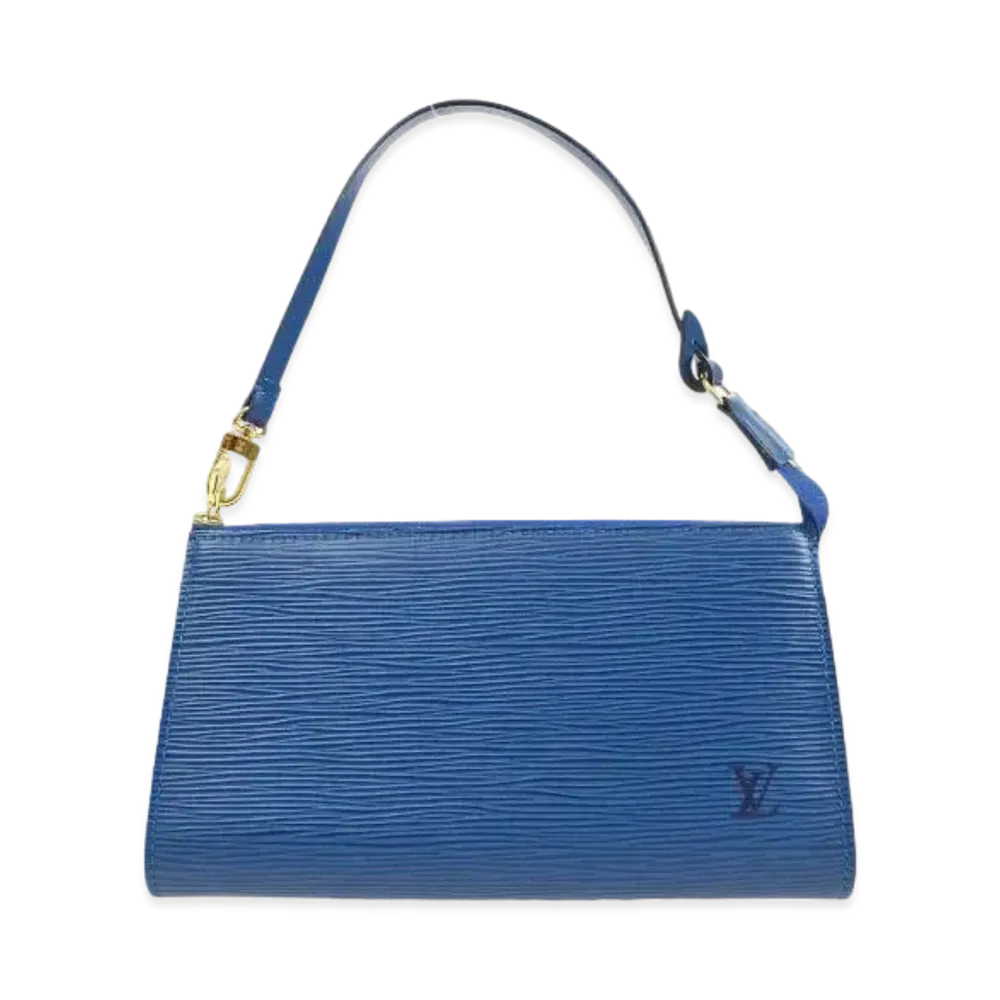 Louis Vuitton Epi Pochette Accessories "Toledo Blue"