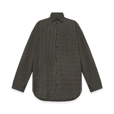 BALENCIAGA Checkered Overshirt "Black"