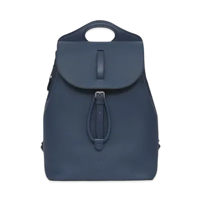 Burberry Grainy Leather Pocket Backpack "Ash Blue"