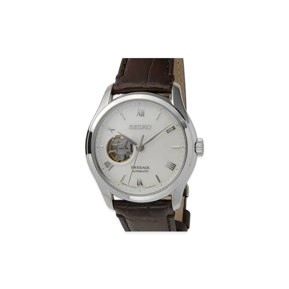SEIKO Chronograph "White/Brown"