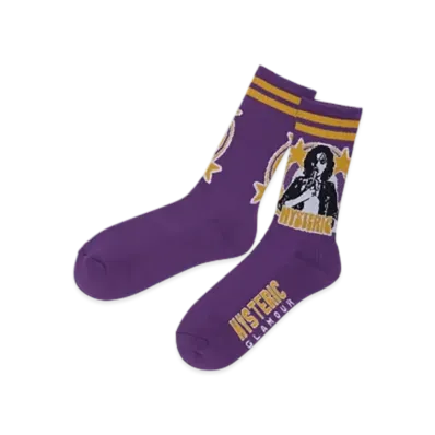 HYSTERIC GLAMOUR Woman Banana Sport Socks "Purple"
