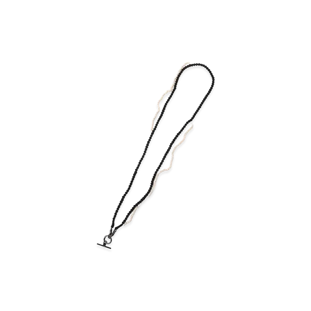 Y's Silk Ball Strap "White/Black"
