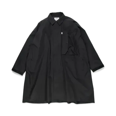 CMF OUTDOOR GARMENT Full Seam Satin Coat "Black"