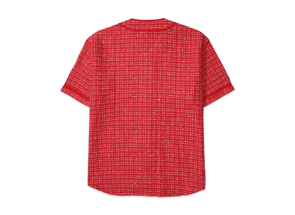 Supreme Boucle Baseball Jersey Red Lサイズ Supreme Boucle Baseball Jersey 