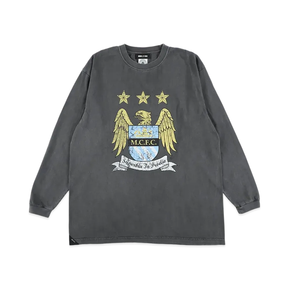 WIND AND SEA Man City L/S Tee "Black"