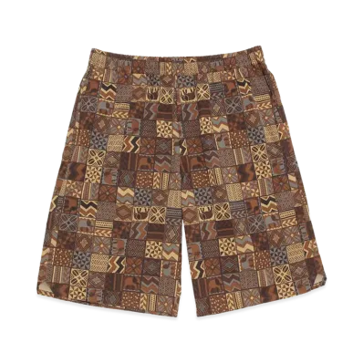 STARBUCKS STAND by BEAMS All-Over Print Shorts "Brown"