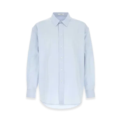 The Row Poplin Granada Shirt "Powder Blue/Light Blue"