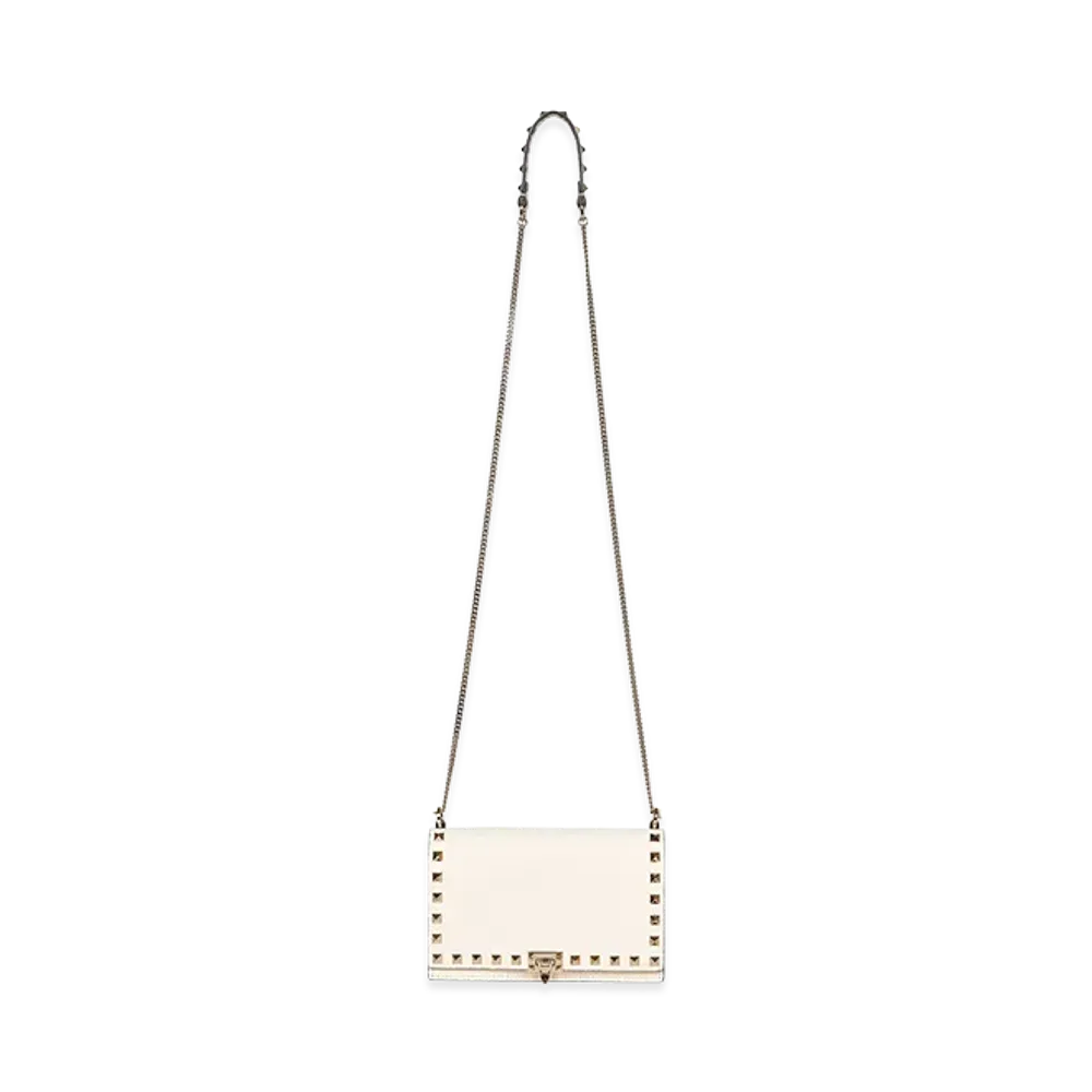 Valentino Women's Mini Rockstud Leather Bag "Nude/Neutrals"