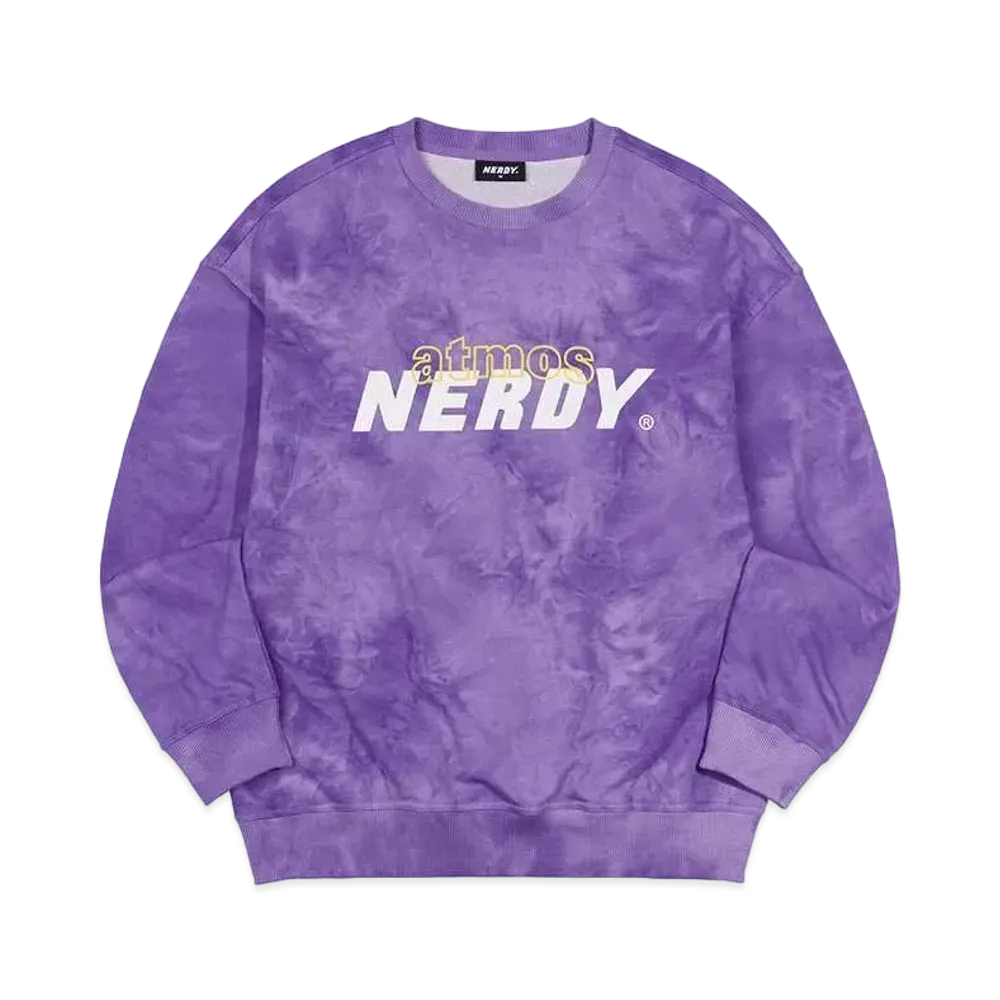 atmos pink x Nordie DNA Water Color Sweatshirt "Purple"