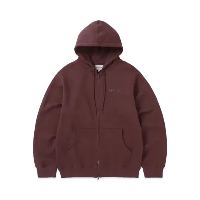 thisisneverthat DSN-Logo Zip Up Hoodie "Burgundy"