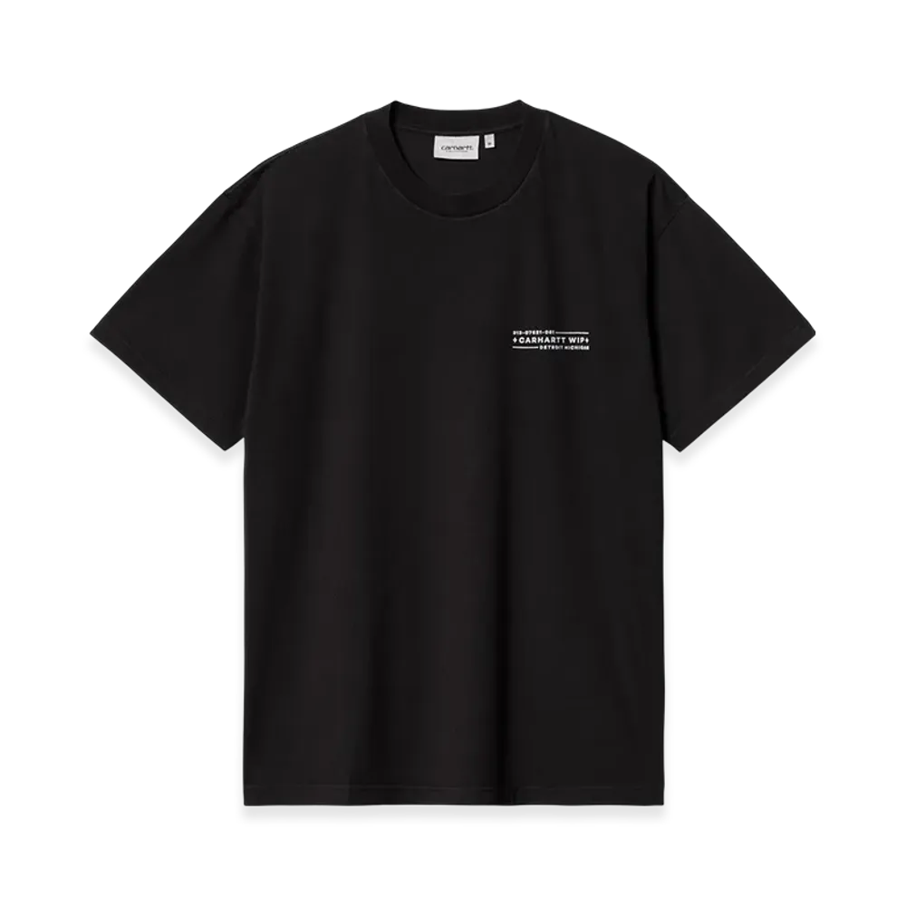 Carhartt WIP S/S Stamp T-Shirt "Black/White(Stone Washed)"