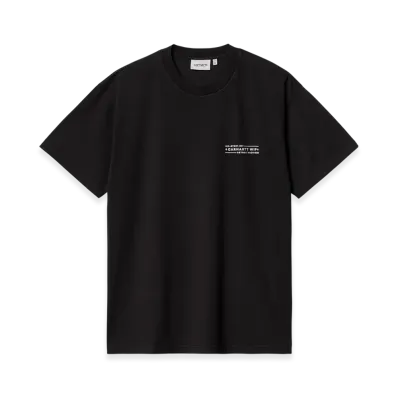 Carhartt WIP S/S Stamp T-Shirt "Black/White(Stone Washed)"