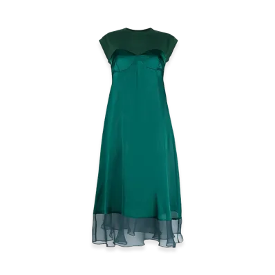 sacai Women's Dresses "Green"