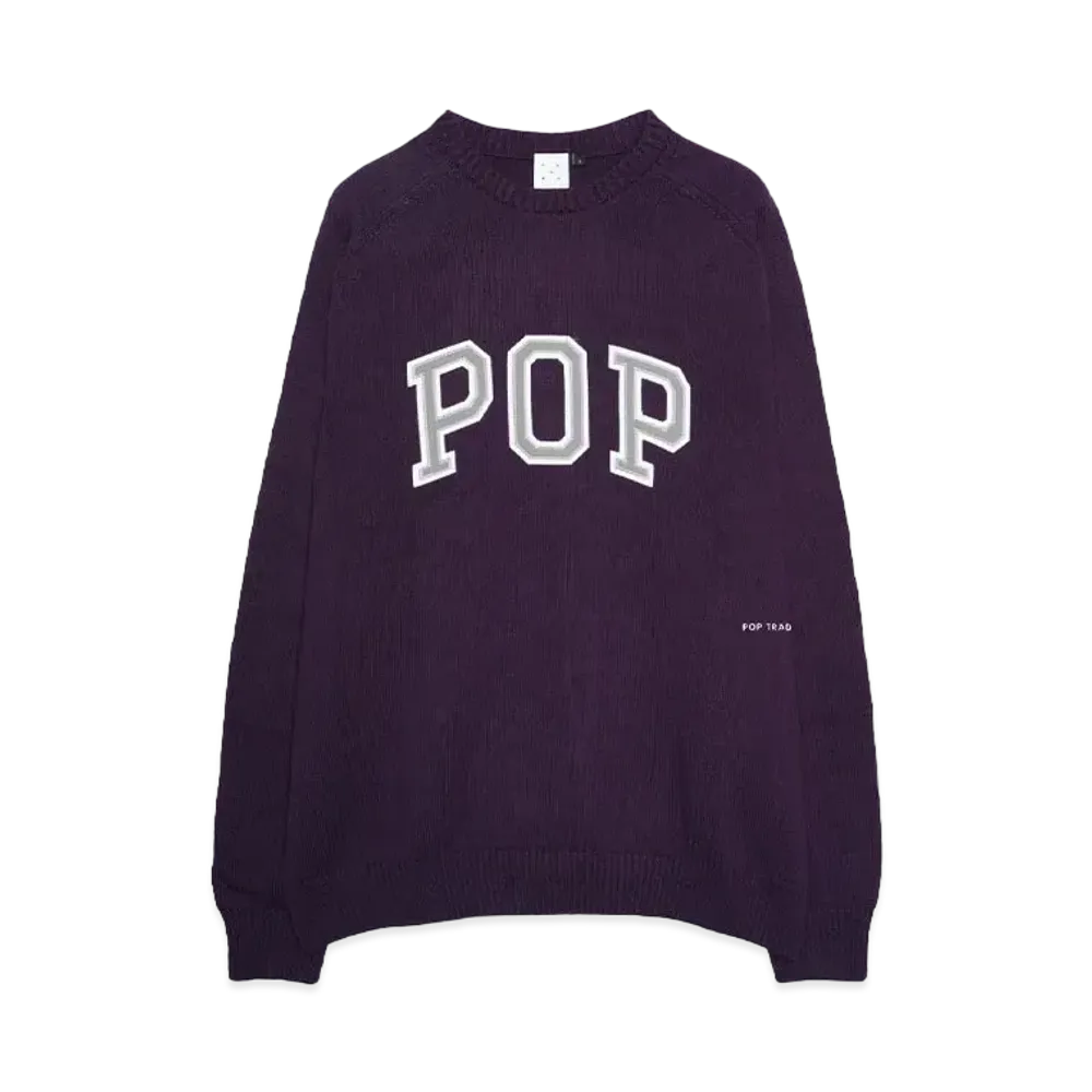 POP TRADING COMPANY arch knitted crewneck "MYSTERIOSO"