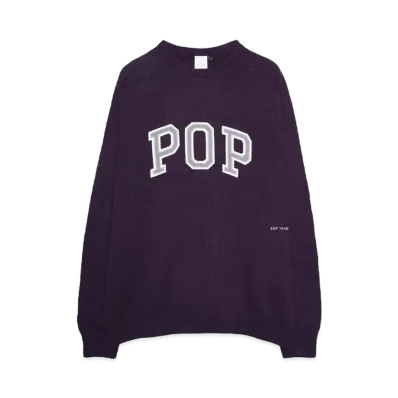 POP TRADING COMPANY arch knitted crewneck "MYSTERIOSO"