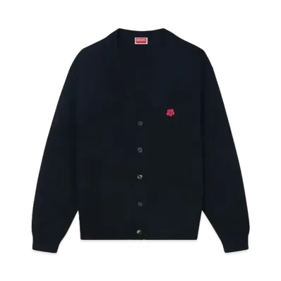 KENZO 'BOKE FLOWER' Embroidery Cardigan "Black"