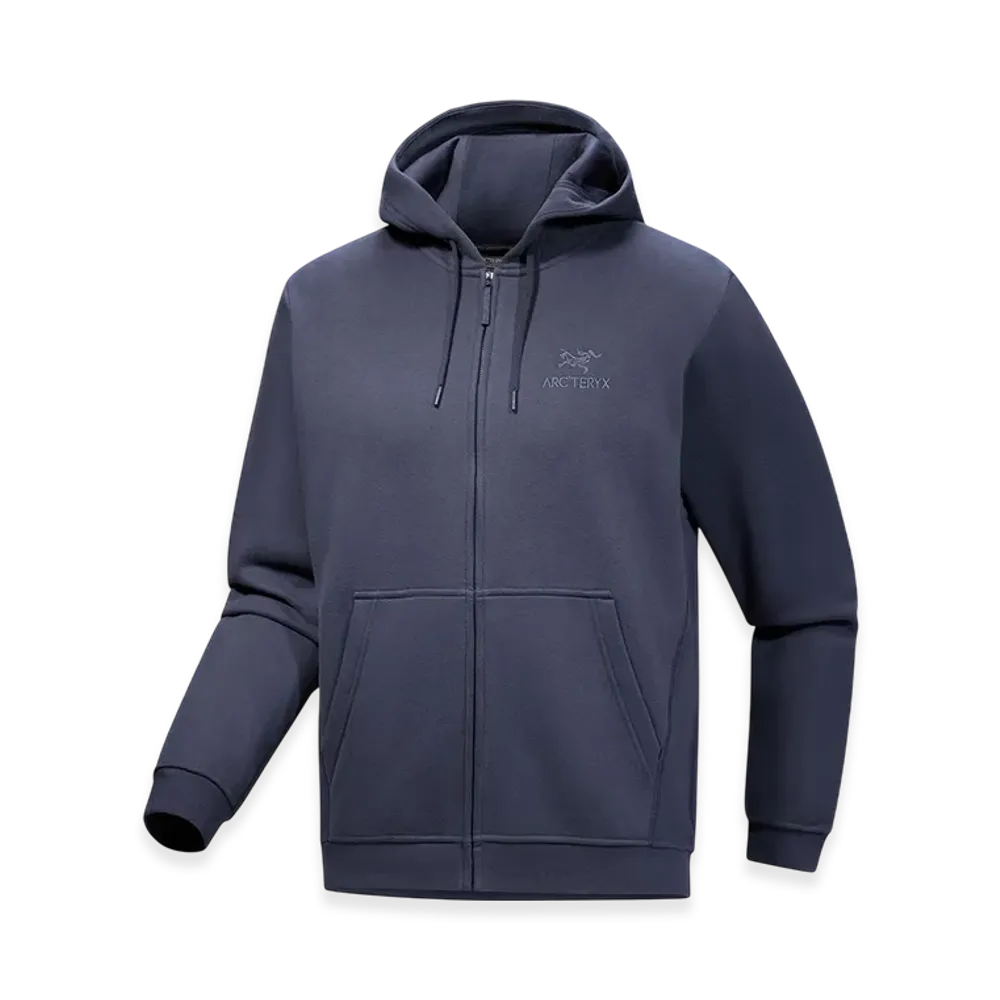 ARC'TERYX Emblem Fleece Full Zip Hoody Men's "Dark Stratus" X000009929