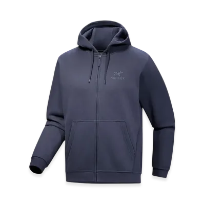 ARC'TERYX Emblem Fleece Full Zip Hoody Men's "Dark Stratus" X000009929