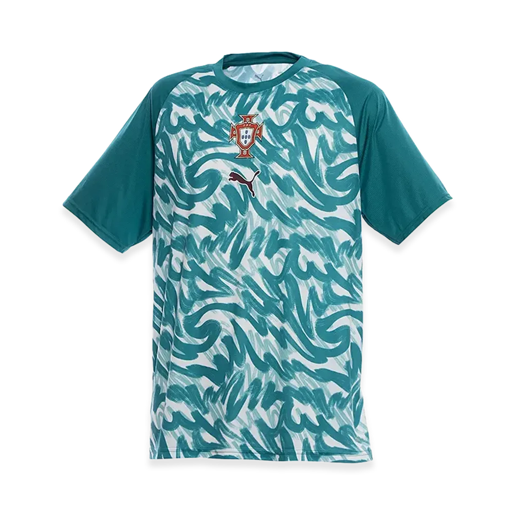 PUMA 2026 Portugal National Team Prematch Shirt "Green Lagoon"