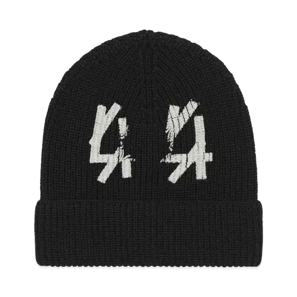 44 LABEL GROUP BLACK HOLE BEANIE TECHNOWOOL BLACK + 44 BLACK HOLE "BLACK"