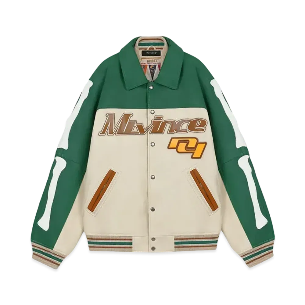 AVIREX x MLVINCE LEATHER JACKET "GREEN"