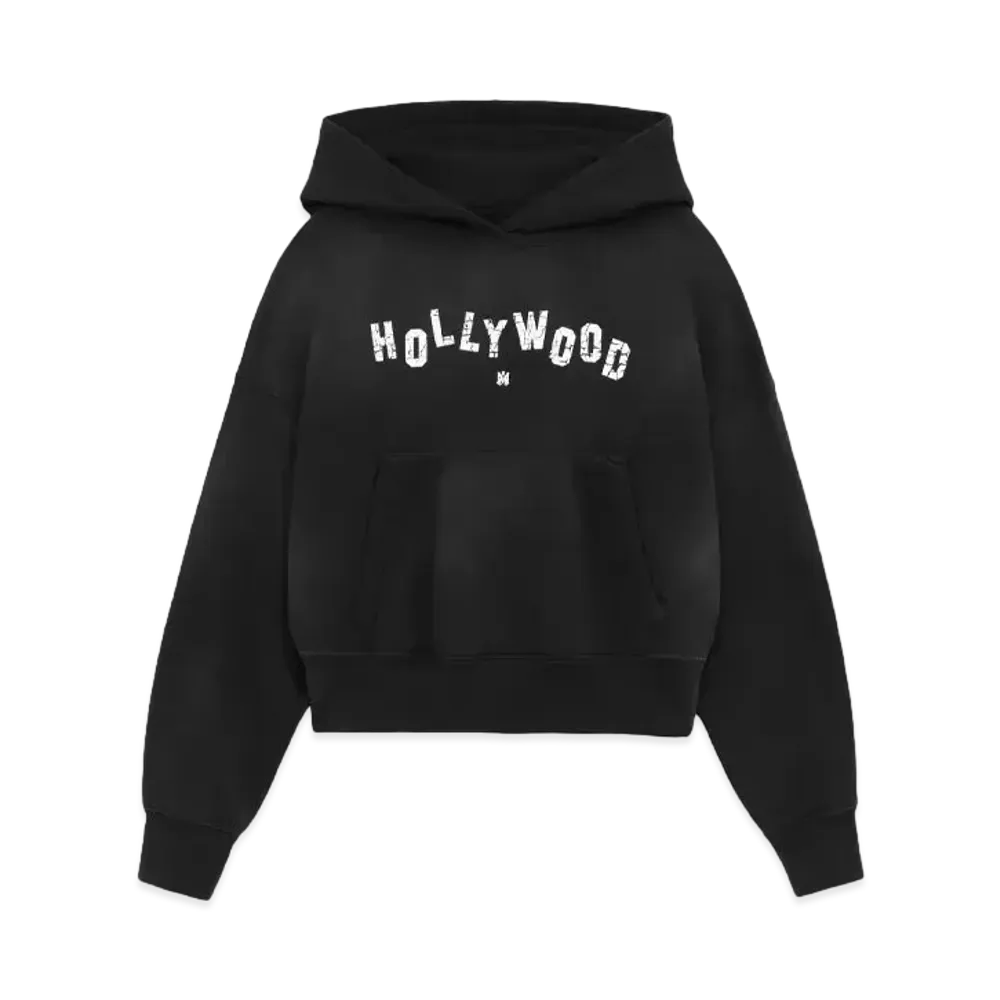 AMIRI Women'S Hollywood Hoodie "Faded Black"