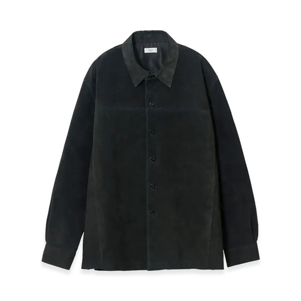 YOKE Pig Suede Shirt Jacket "Black"