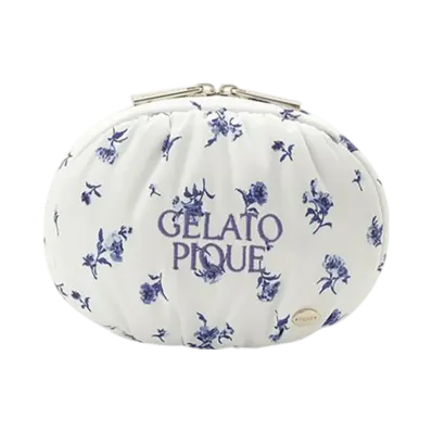 GELATO PIQUE Satin Logo Pouch "Off White"