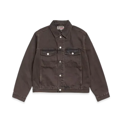 Stussy Lined Denim Trucker Jacket "Resin Wash Brown"