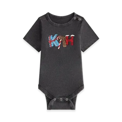 Kithmas Baby Decor Bodysuit "Black"