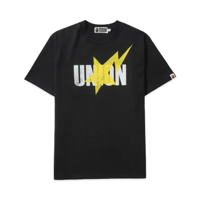 A BATHING APE x UNION Washed STA Tee "Black"