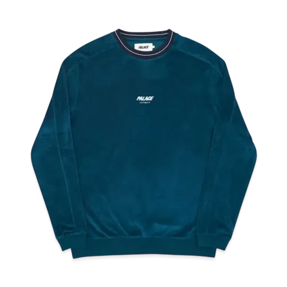 PALACE Velour Crew "Teal"
