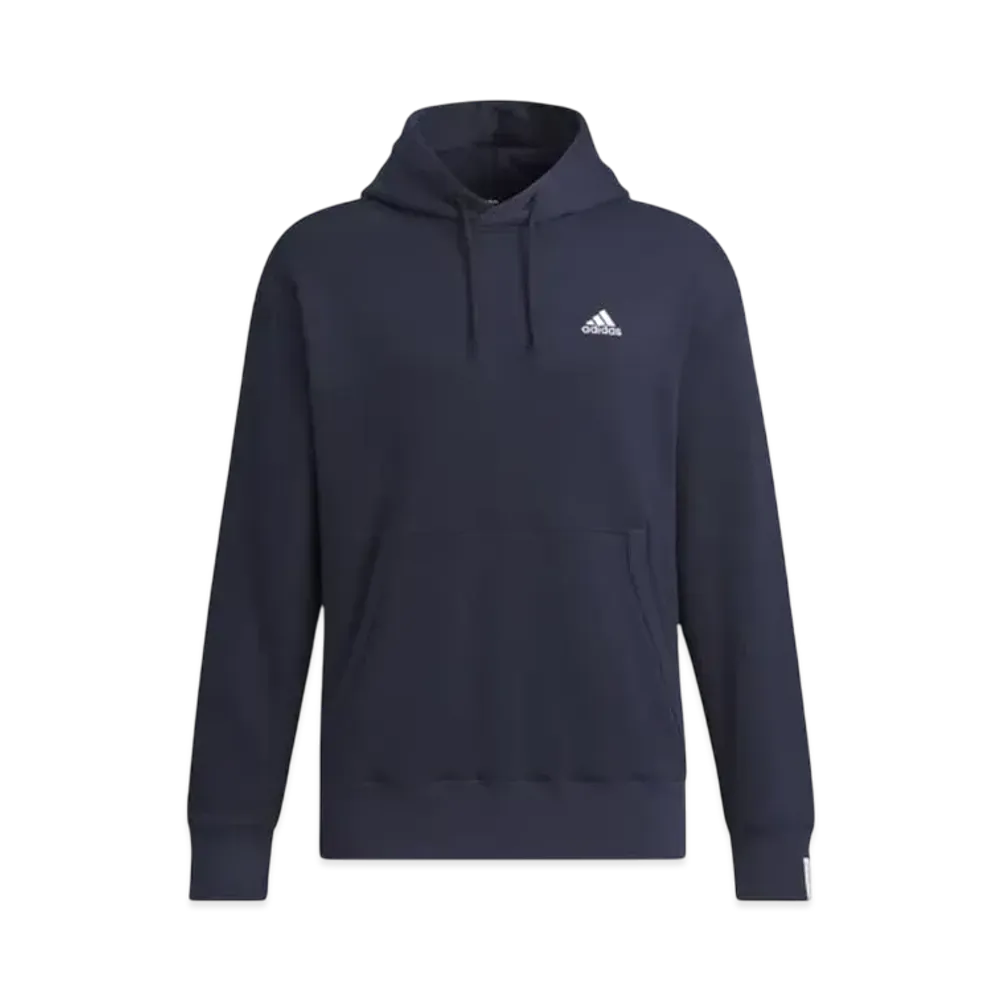 adidas Essentials Plus Loose Fit Small Logo French Terry Pullover Parka "Legend Ink"