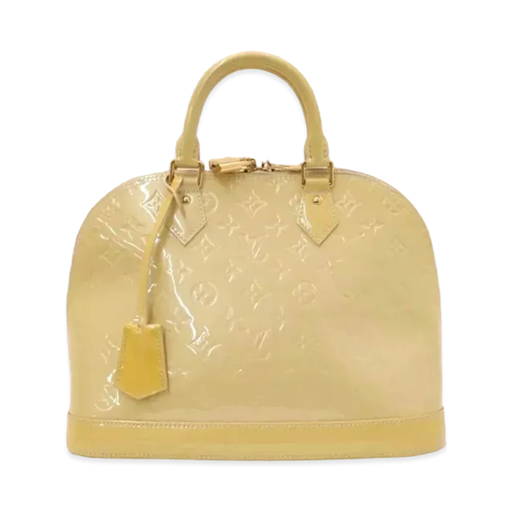 Louis Vuitton Alma Monogram Vernis "Jaune Passion"