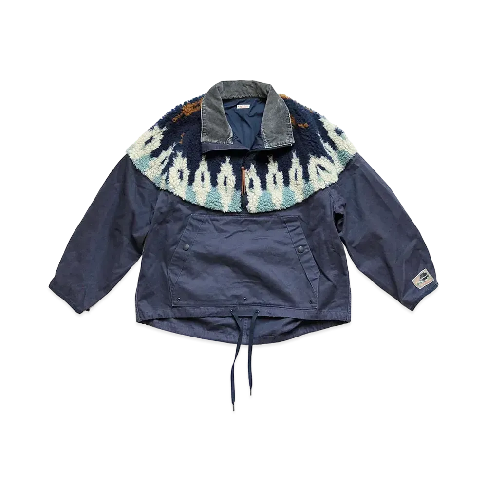 KAPITAL CHINO x BOA-FLEECE NORDIC ANOLAK "Navy"