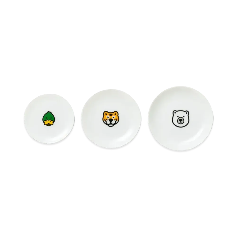 HUMAN MADE ANIMAL MAMEZARA SET (3P) "White"