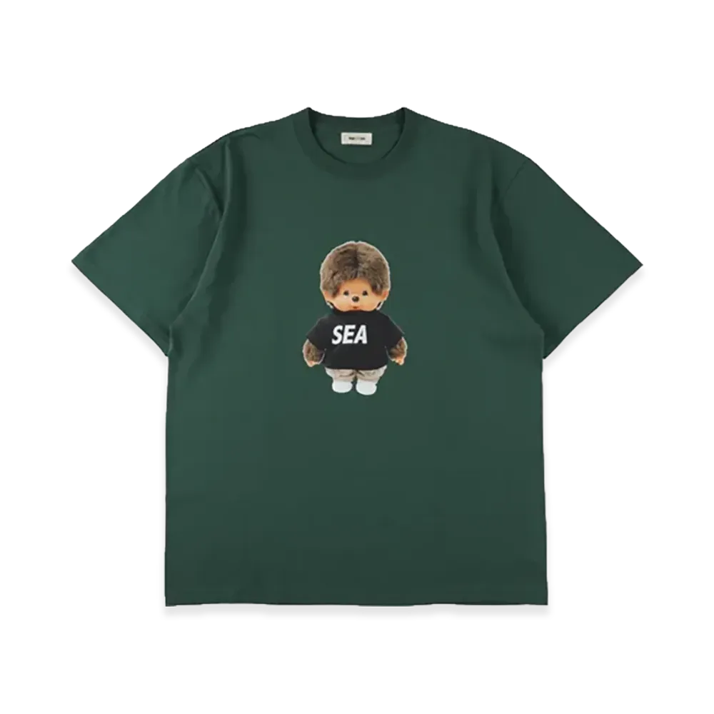 WIND AND SEA x Monchhichi Doll Tee "Green"
