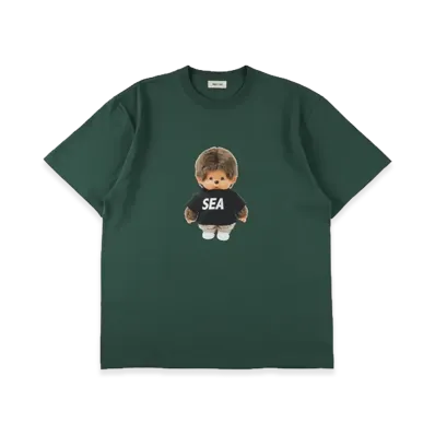 WIND AND SEA x Monchhichi Doll Tee "Green"