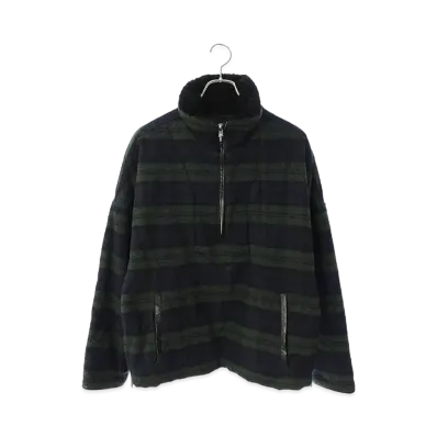 Chrome Hearts U Dawn Patrol PLD VJ Check Pattern Mouton Jacket "Green"