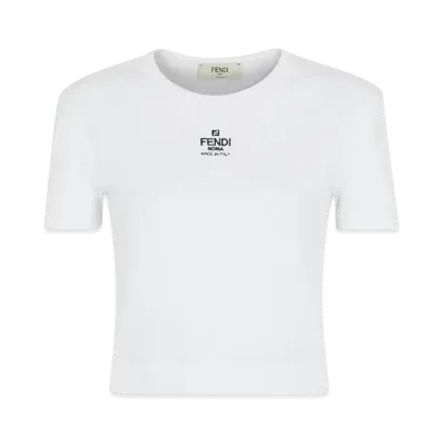 FENDI Women's Cotton Jumper "White"