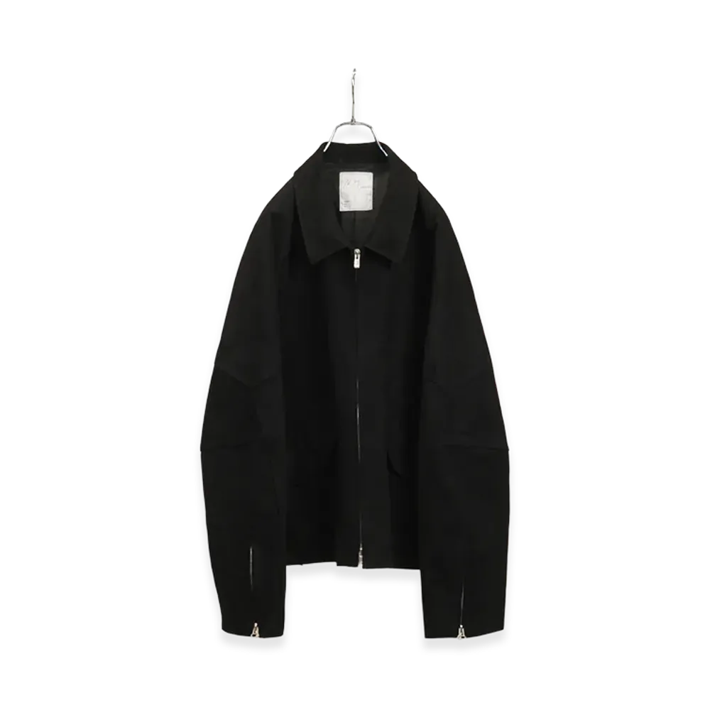 ANCELLM Geep Leather Jacket "Black"