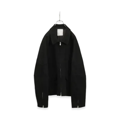 ANCELLM Geep Leather Jacket "Black"