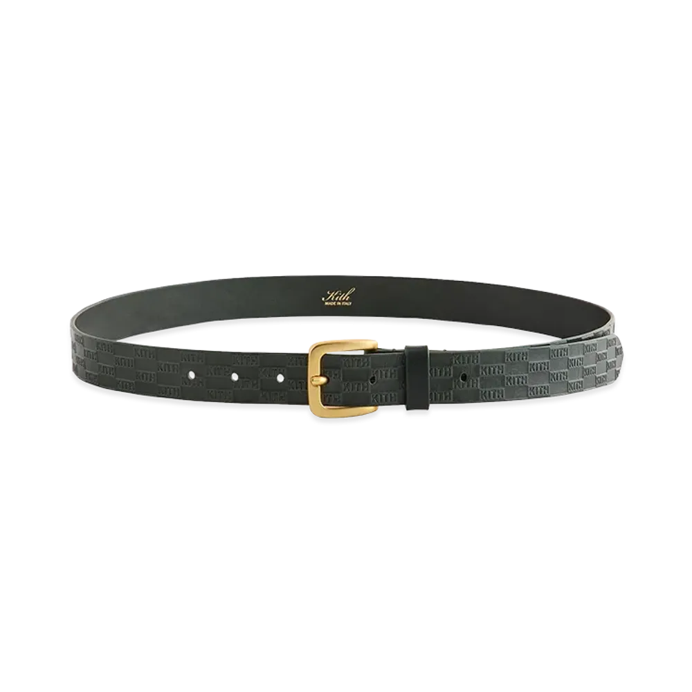 Kith Monogram Vachetta Leather Belt "Equestrian"