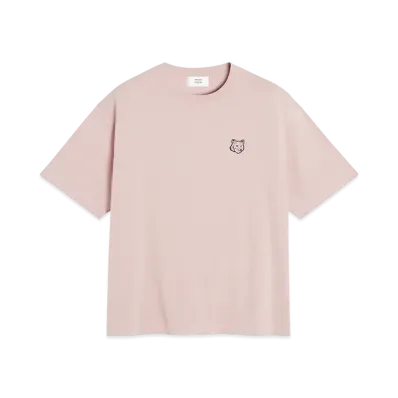 Maison Kitsune Bold Fox Head Patch Oversized T-Shirt "Pink Clay"
