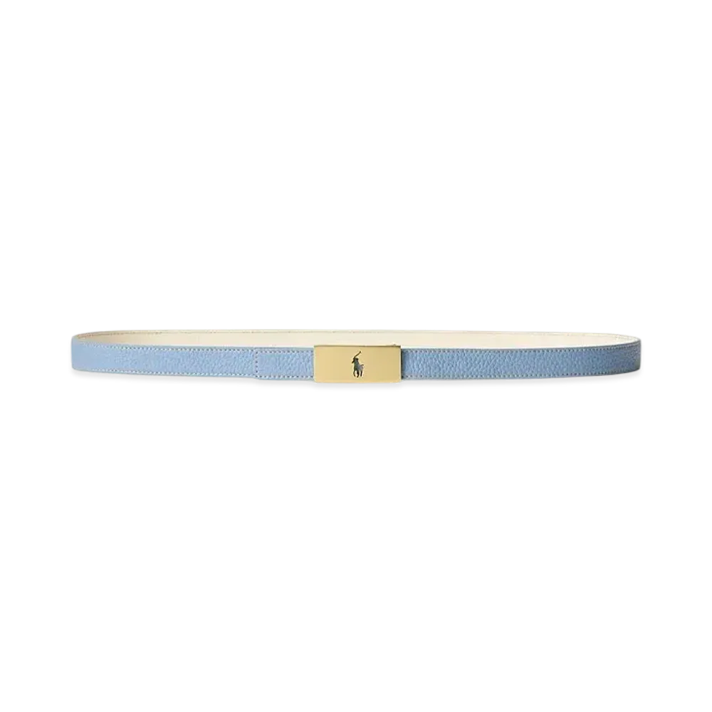 Polo Ralph Lauren Polo ID Reversible Leather Belt "Blue"