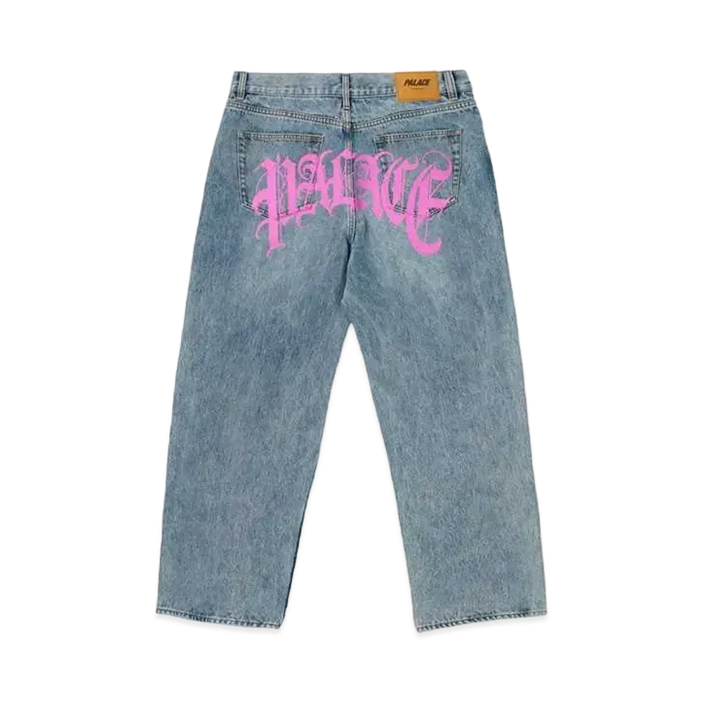 PALACE El Script P90 Baggy Jean "Stone Wash"