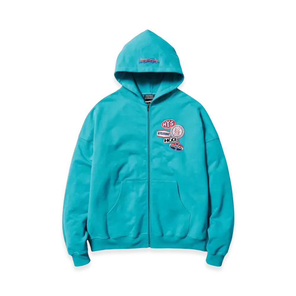 HYSTERIC GLAMOUR x Genzai Hoodie "Turquoise"