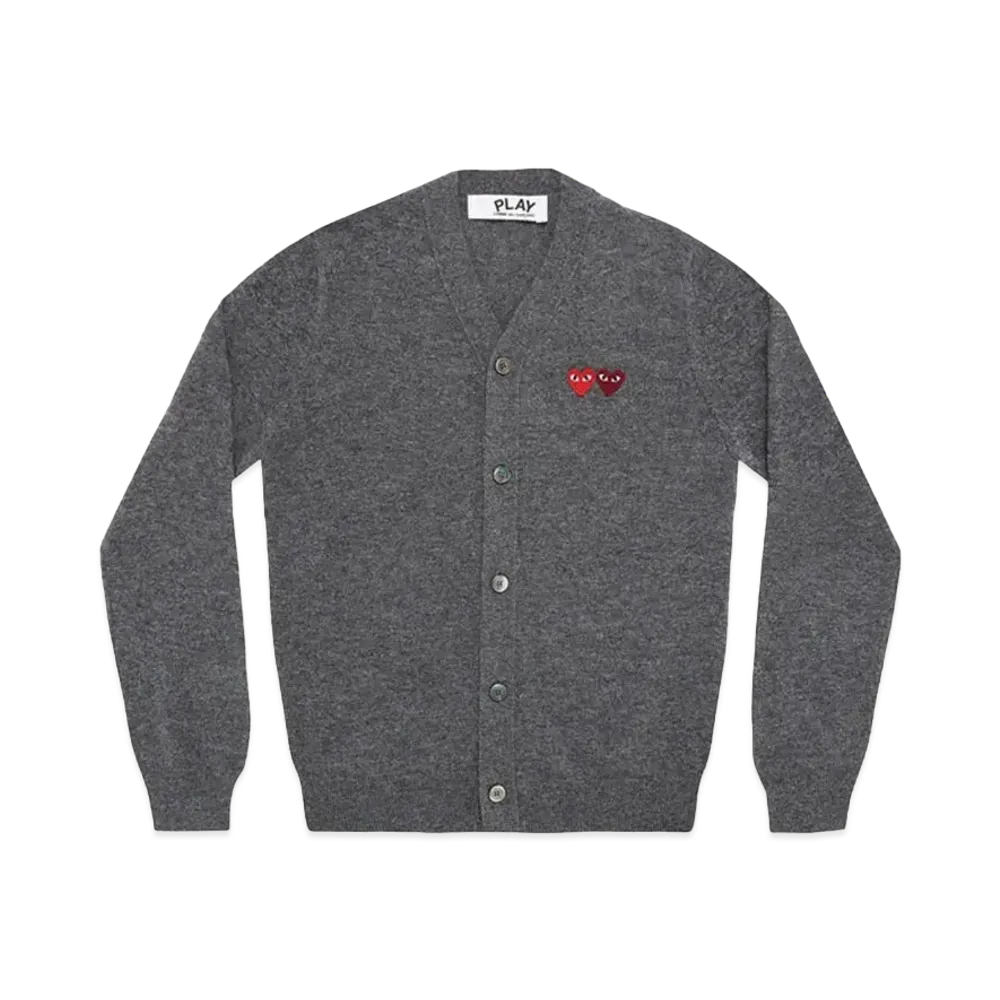 PLAY COMME des GARCONS AX-N058-051 "Medium Gray/Burgundy"