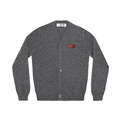 PLAY COMME des GARCONS AX-N058-051 "Medium Gray/Burgundy"